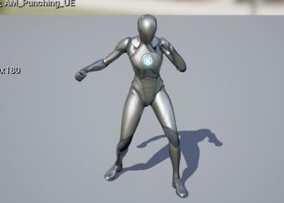 UE5のパンチ攻撃